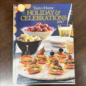 Taste of Home Holiday & Celebrations 2017 Cookbook - Blue and Gold Cover